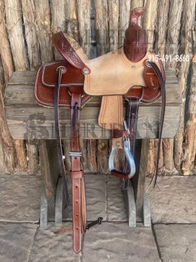 10" Sheridan Youth Ranch Saddle Basket/Chey Roll