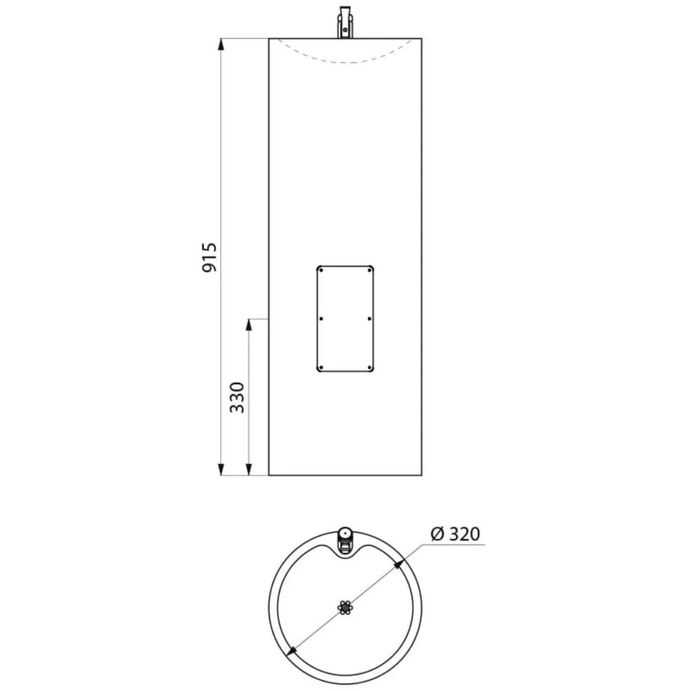 180100 Floor Standing ILHA Drinking Fountain (915mm)