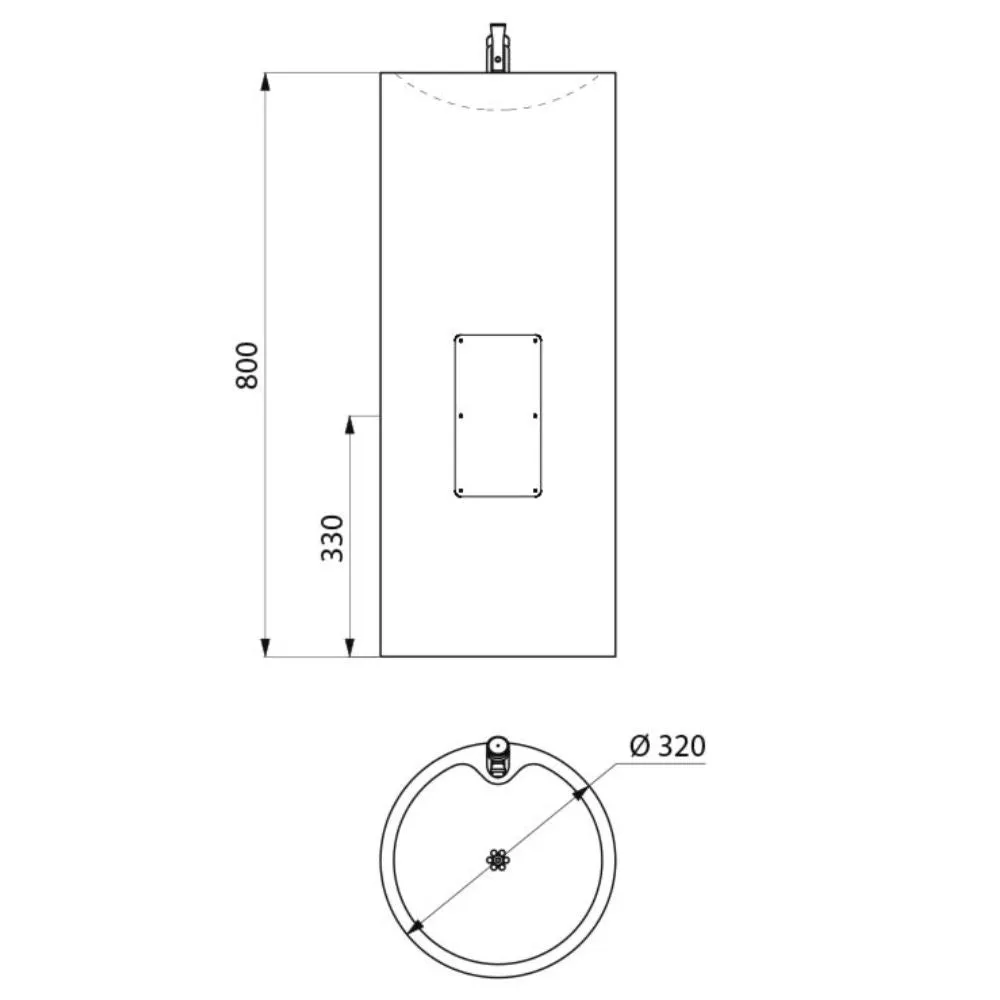 180110 Floor Standing ILHA JR Drinking Fountain For Children (800mm)