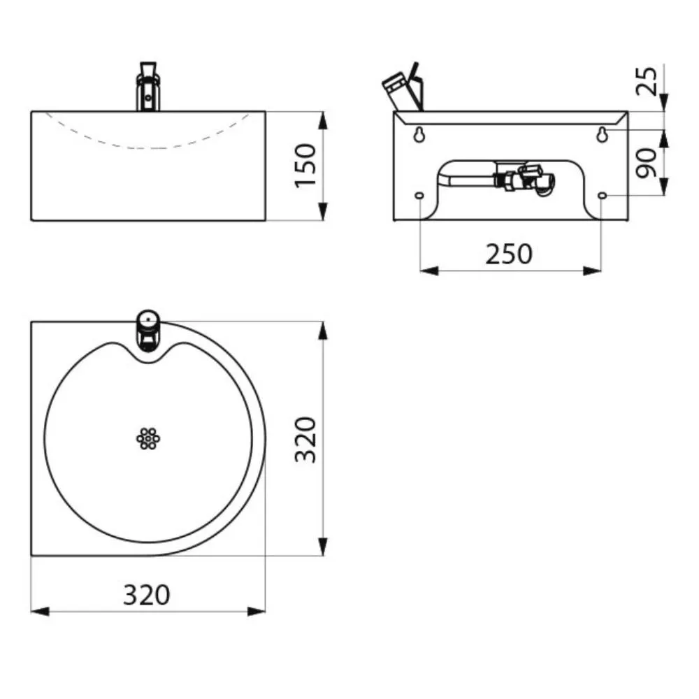 180800 Wall Mounted SD Drinking Fountain