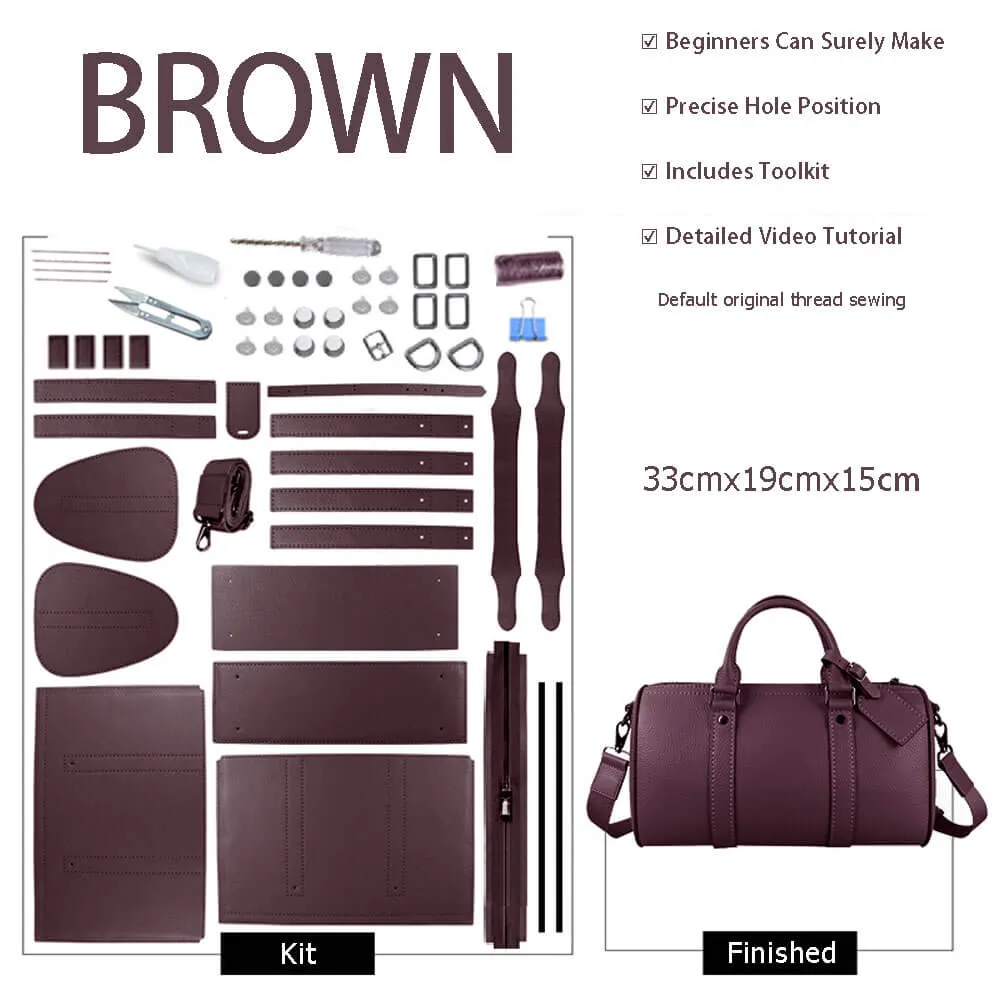 BABYLON™ Leather Mens Boston Bag DIY Making Kit