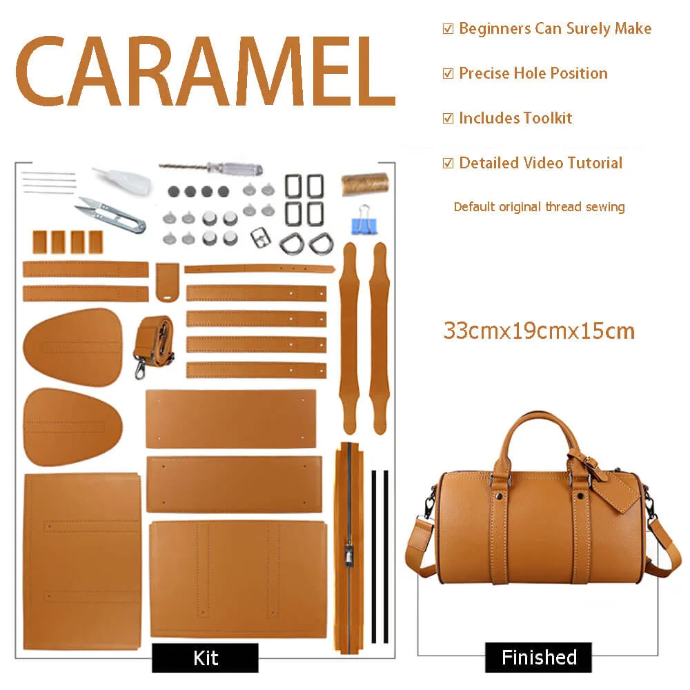 BABYLON™ Leather Mens Boston Bag DIY Making Kit