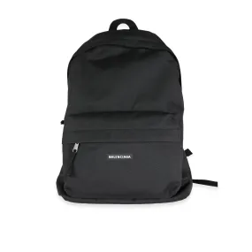Balenciaga Black Nylon Explorer Backpack