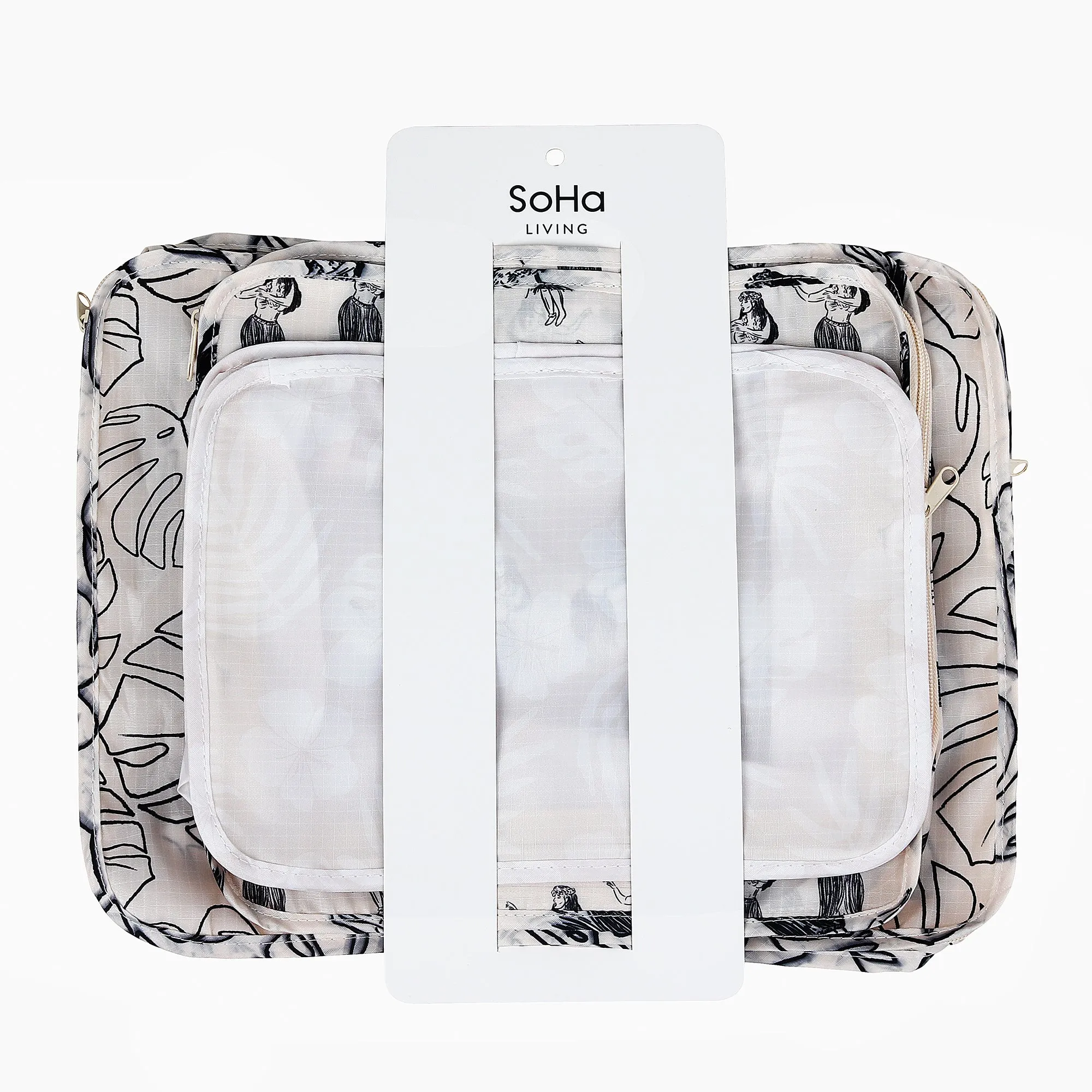 Beige Hula Packing Cubes, Set of 3