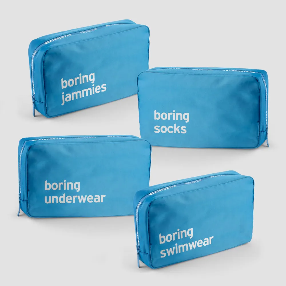 Boring - Set of 4 - Packing Bag