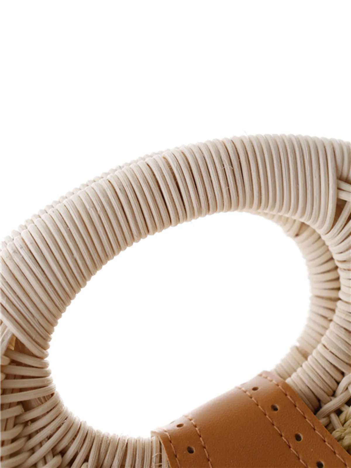Braided Shell Tote Straw Bag