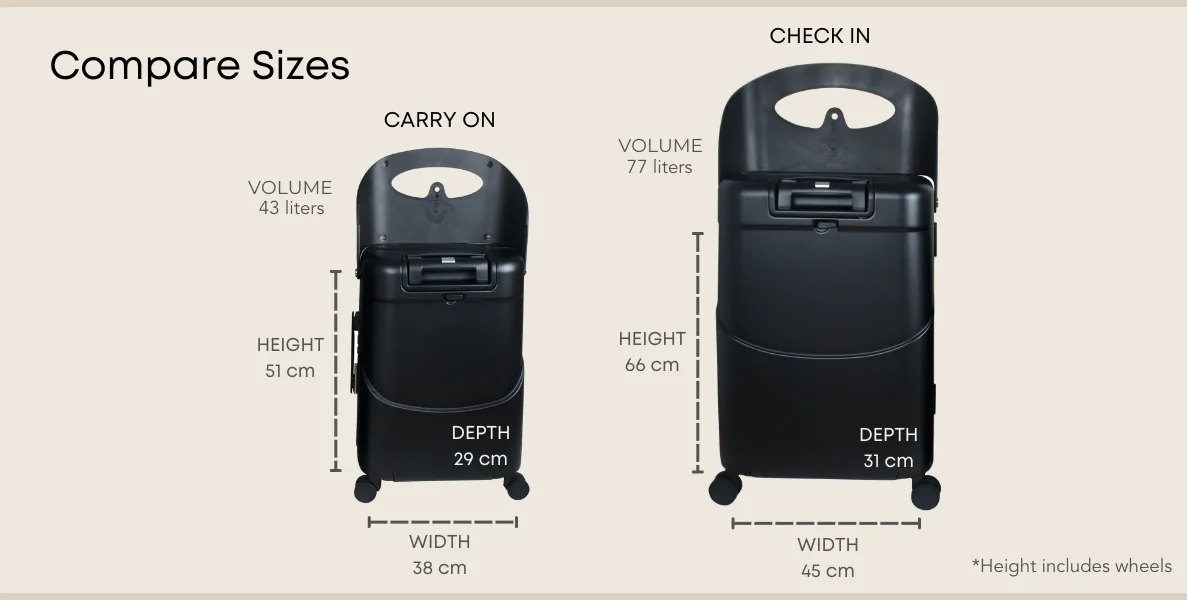 Check-in Luggage  - Dusty Pink - 24 inch