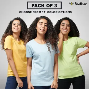 Combo of 3 - Half Sleeve for Women (Choose Colors)