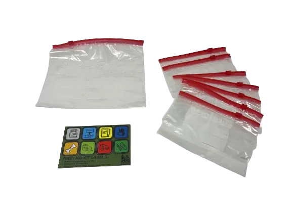First Aid Kit Labels and Module Bags