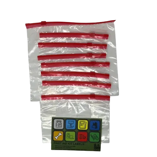 First Aid Kit Labels and Module Bags