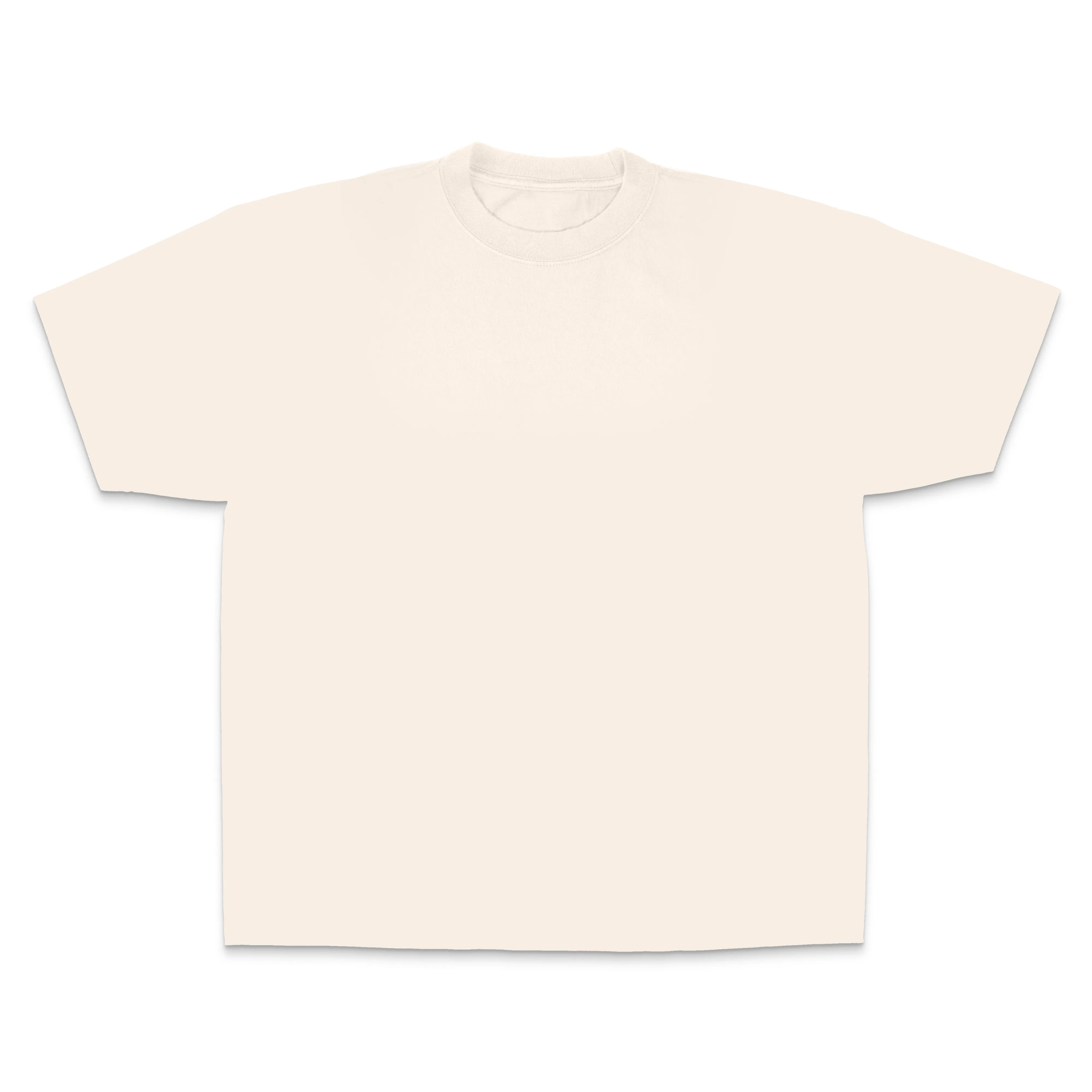 Heavyweight Garment Dye Short Sleeve Tee - Cream