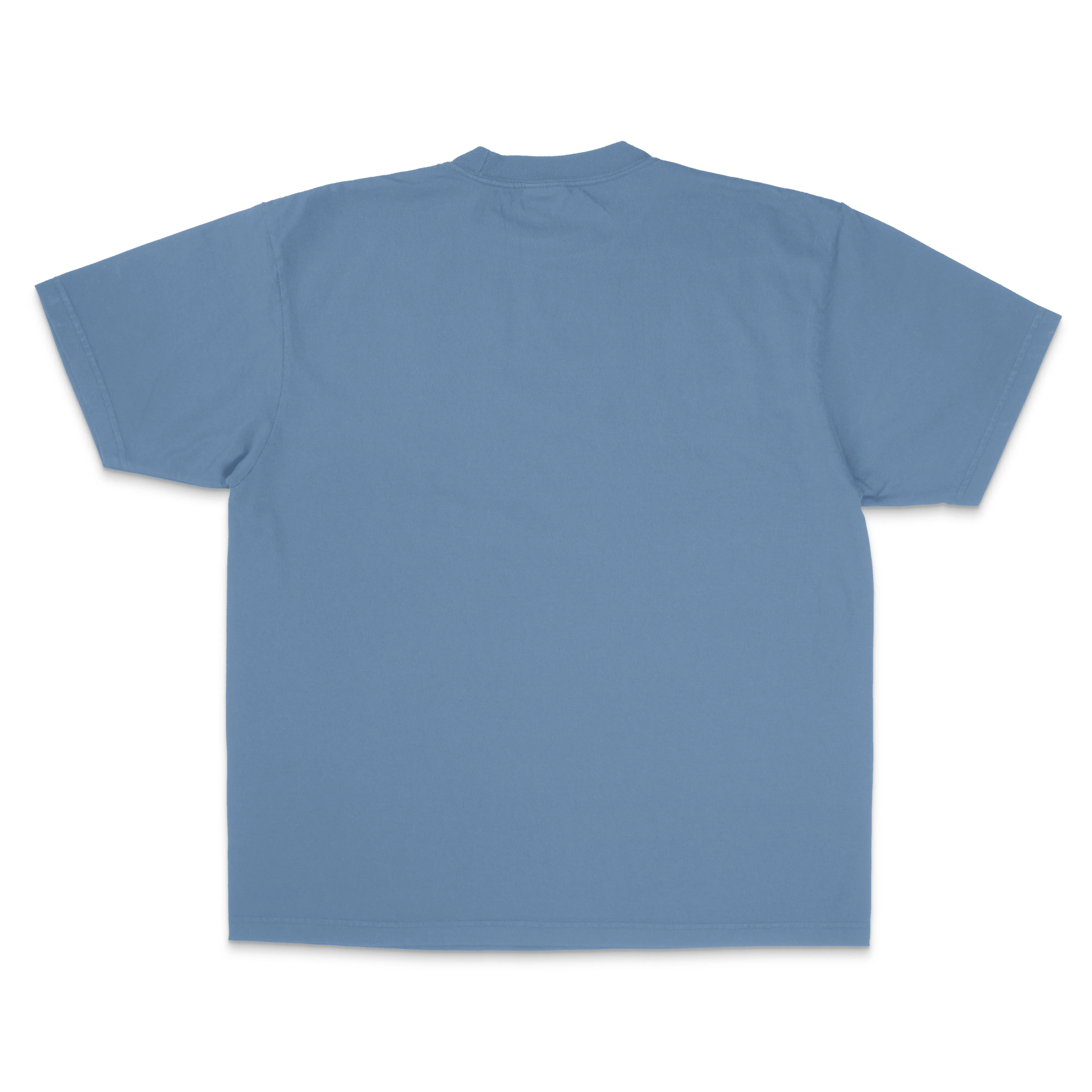 Heavyweight Garment Dye Short Sleeve Tee - Washed Denim