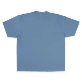 Heavyweight Garment Dye Short Sleeve Tee - Washed Denim
