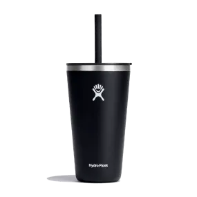 Hydro Flask 28 oz All Around Tumbler with Straw Lid Black