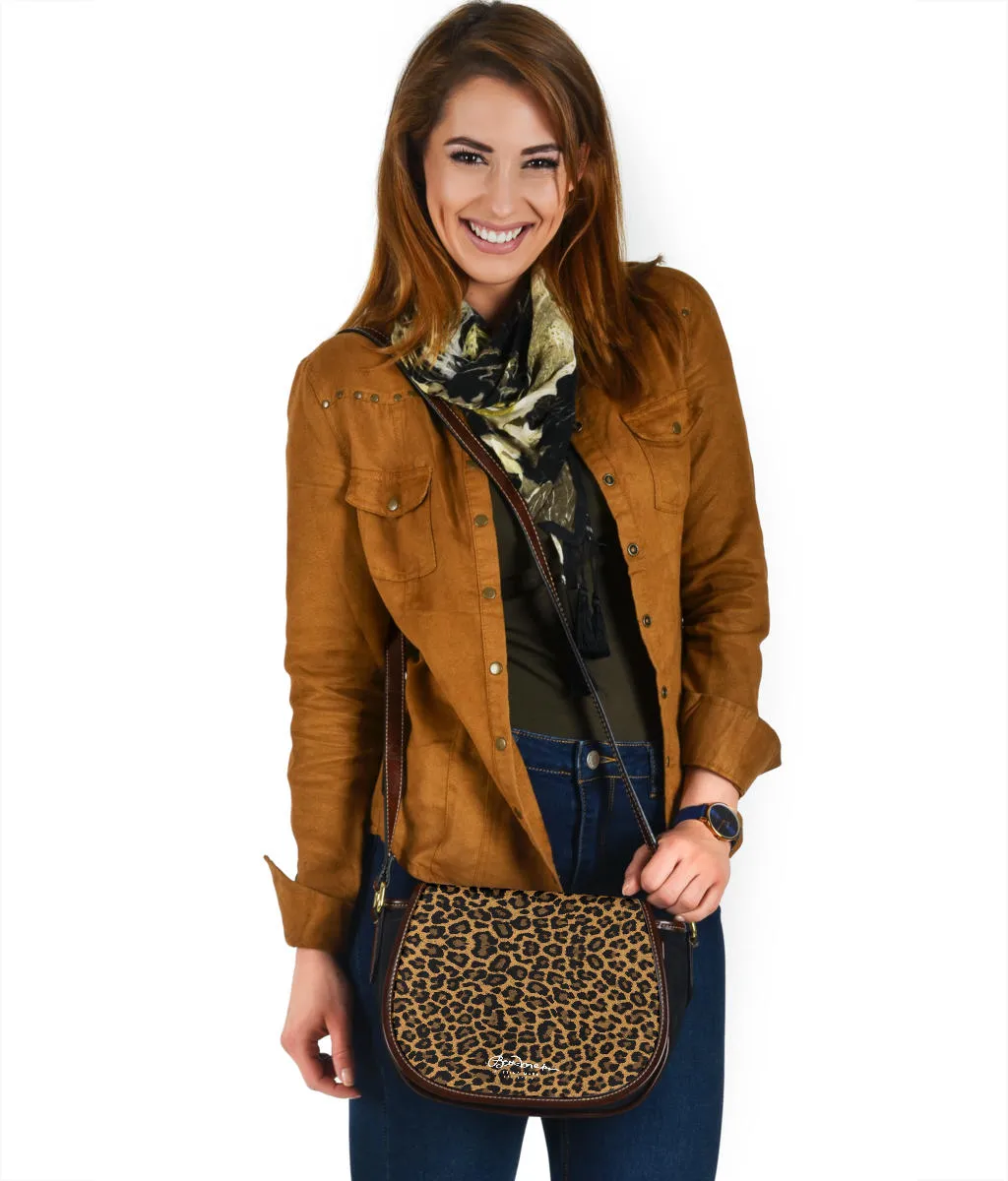 Leopard Saddle Shoulder Bag