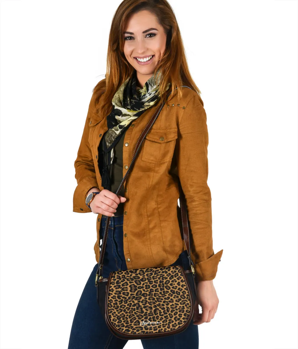 Leopard Saddle Shoulder Bag