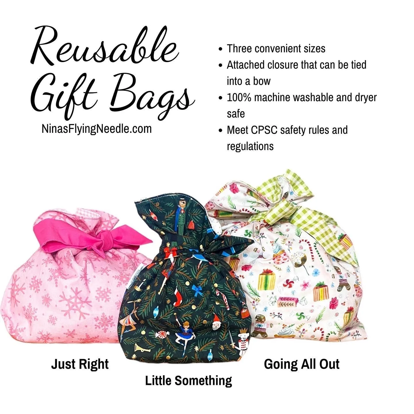 Little Something Gift Bag - Christmas Trees