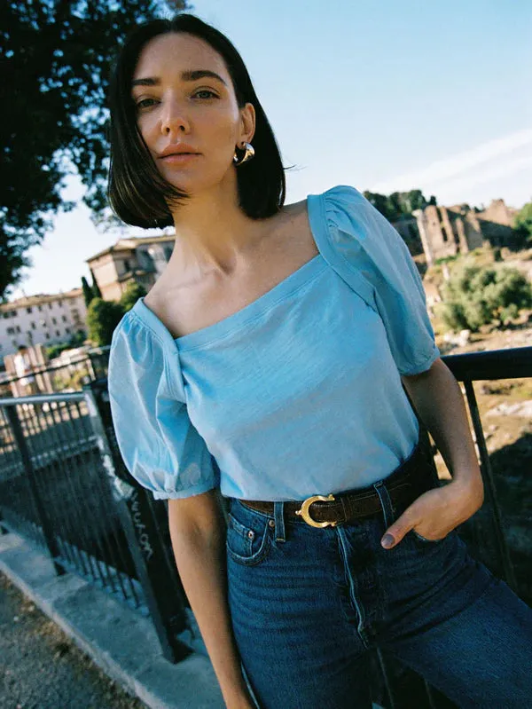 Nation Naya Puff Sleeve Top