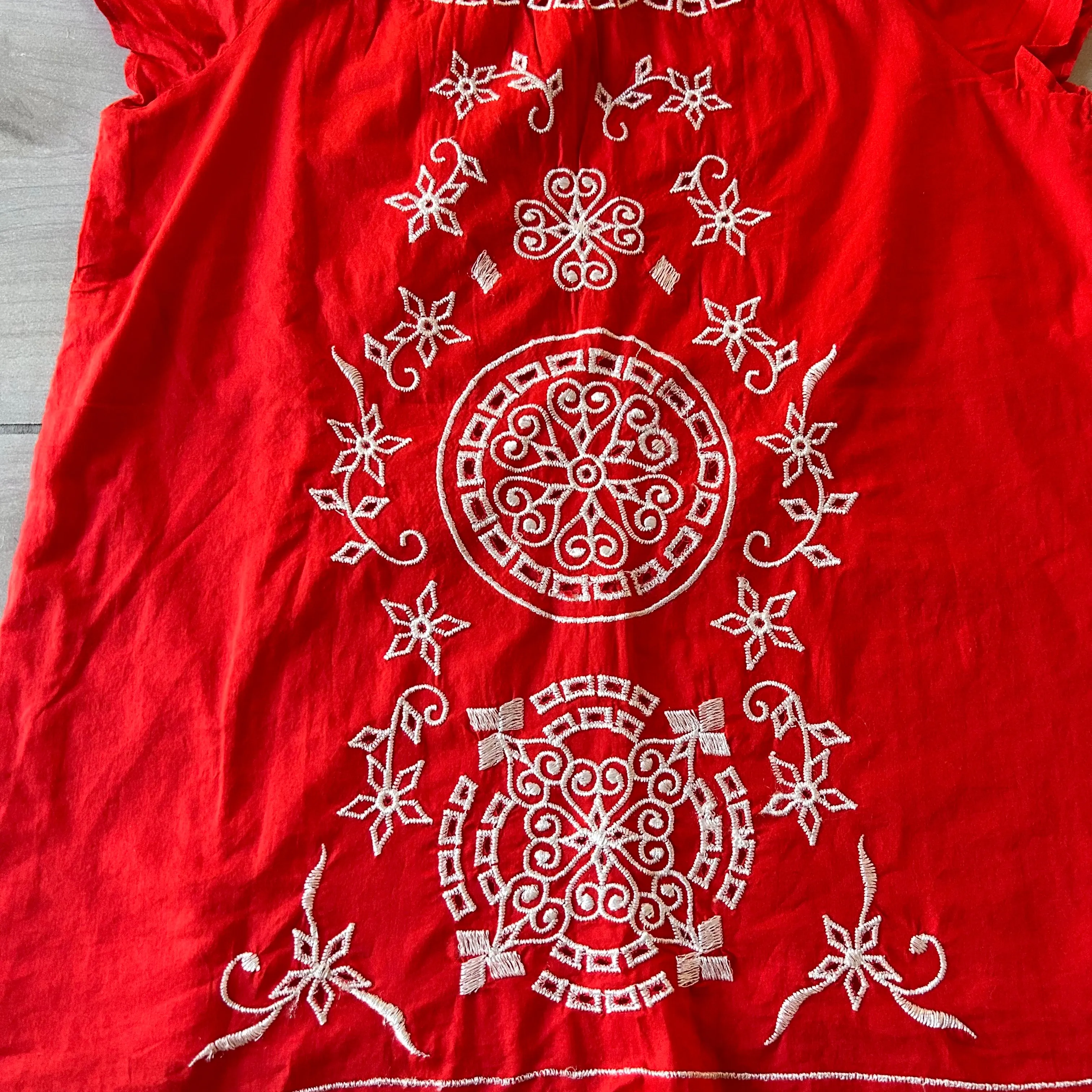 NWT Gap Kids Red and White Short Sleeve Top