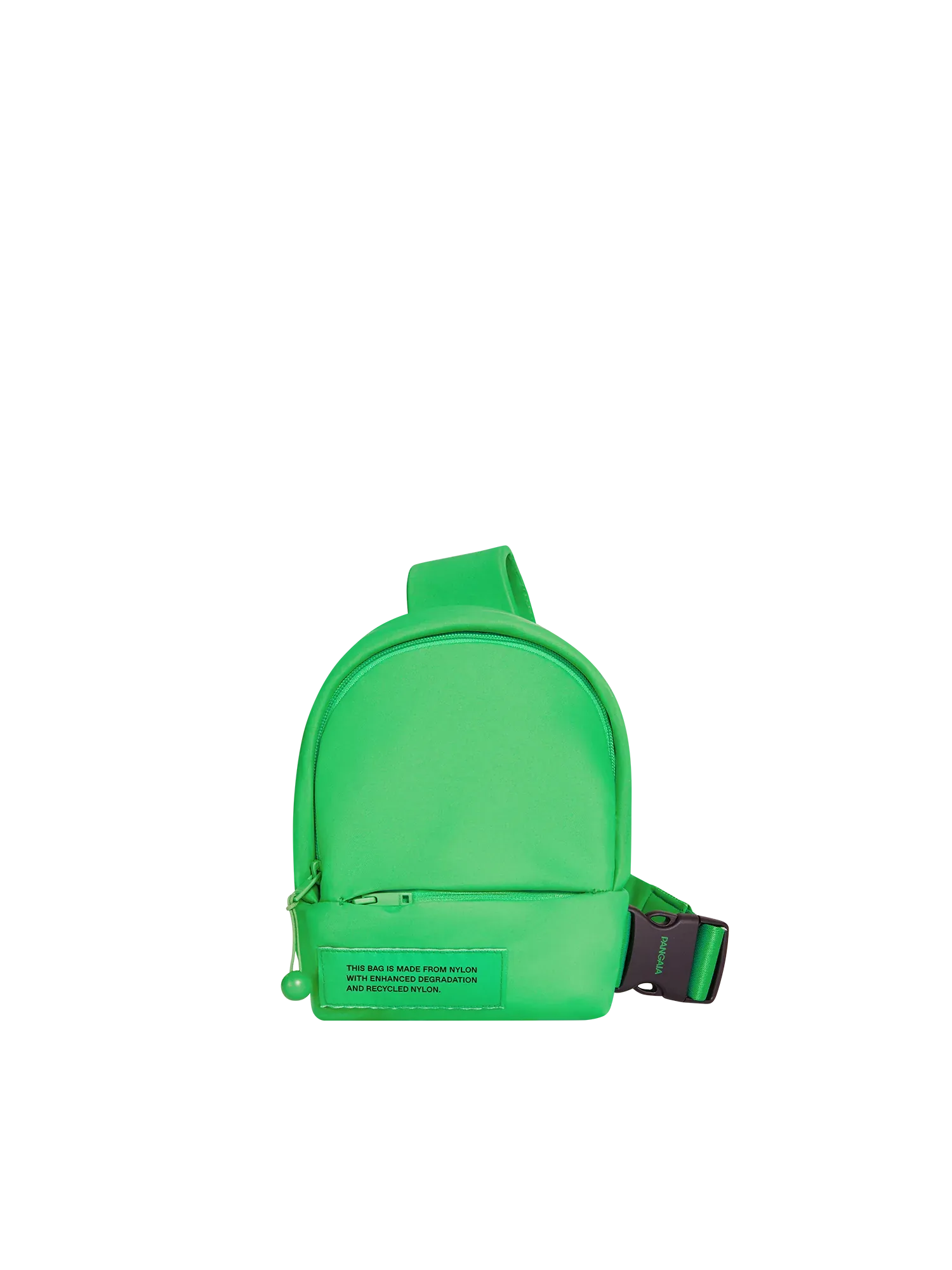 Nylon Cross-Body Bag—jade green