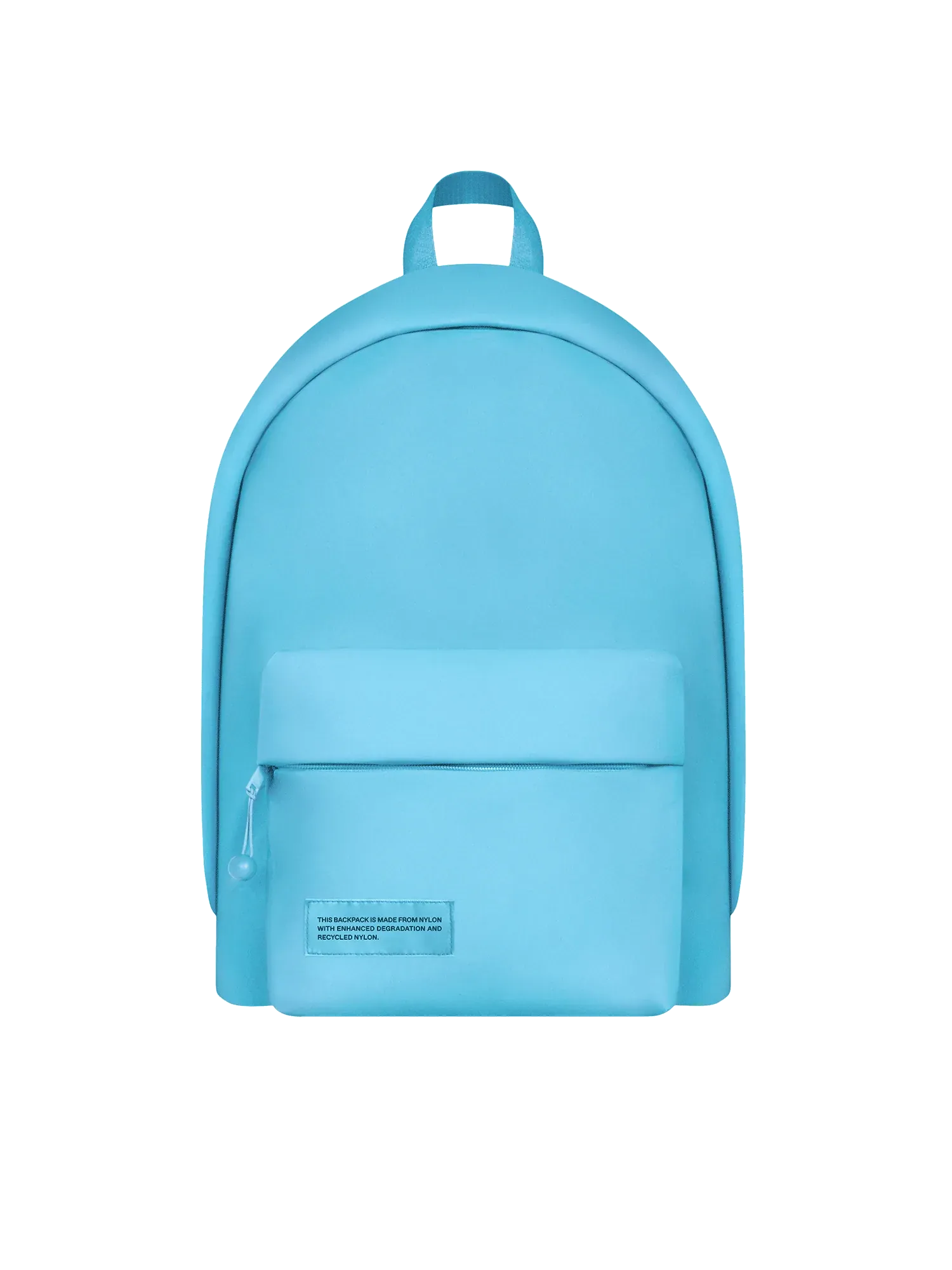 Nylon Padded Backpack—beach blue