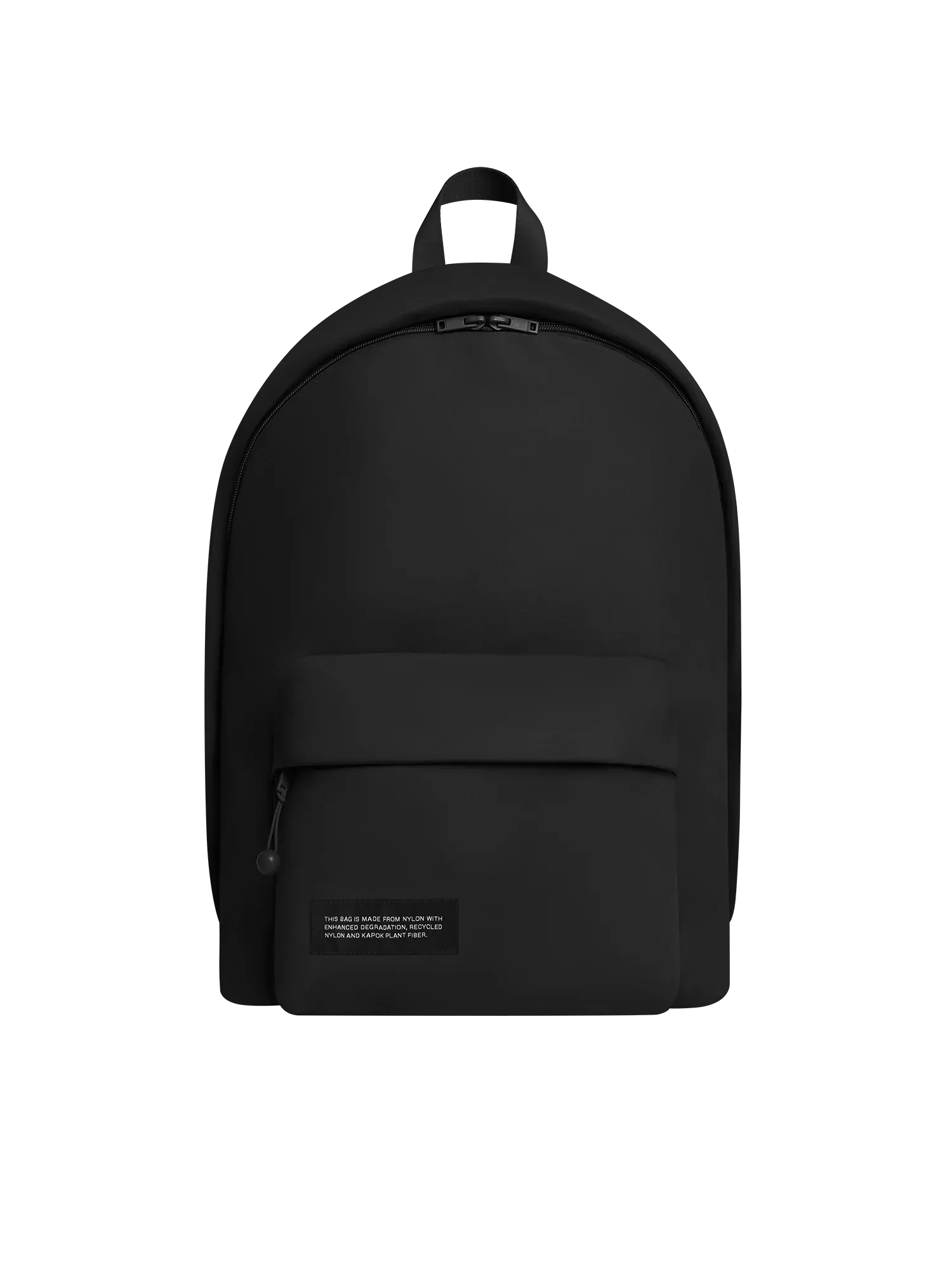Nylon Padded Backpack—black