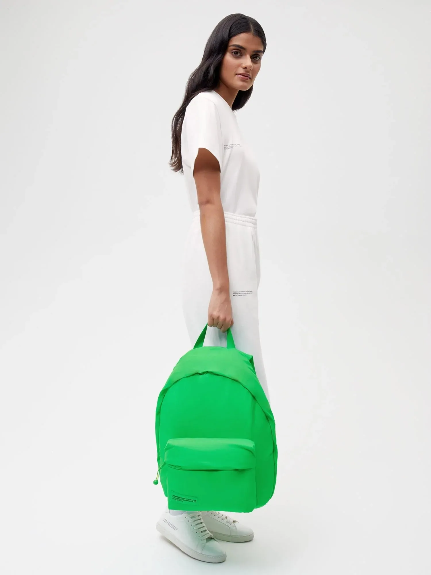 Nylon Padded Backpack—jade green