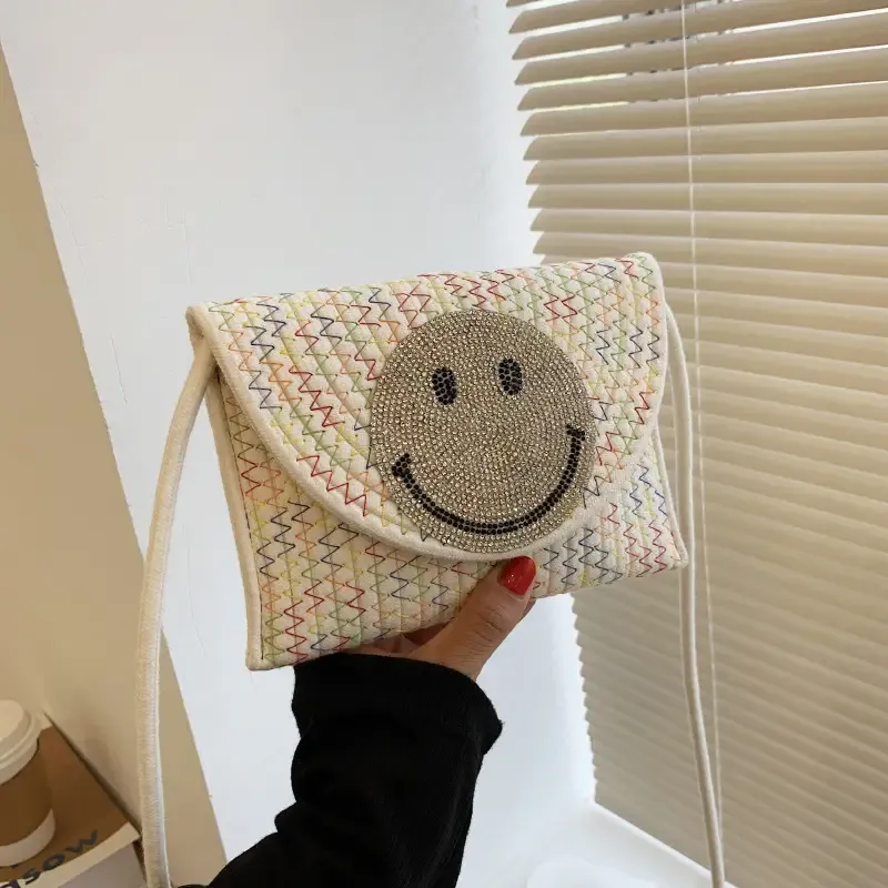 Paziye Smiley Knitted Crossbody Bag
