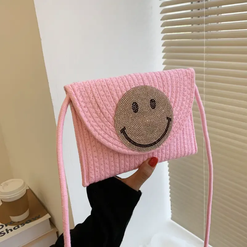 Paziye Smiley Knitted Crossbody Bag