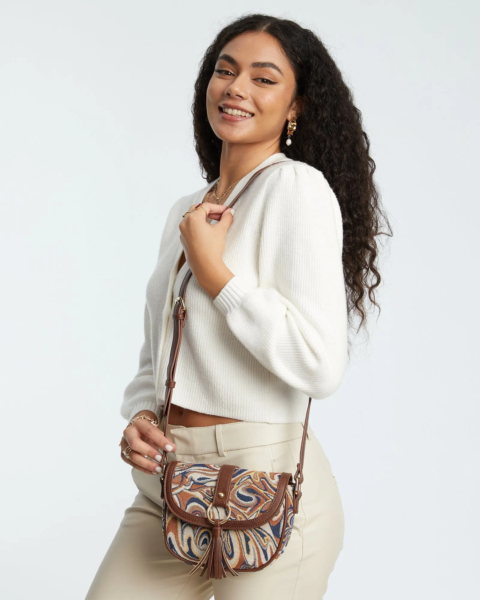 Print Chrissy Saddle Bag