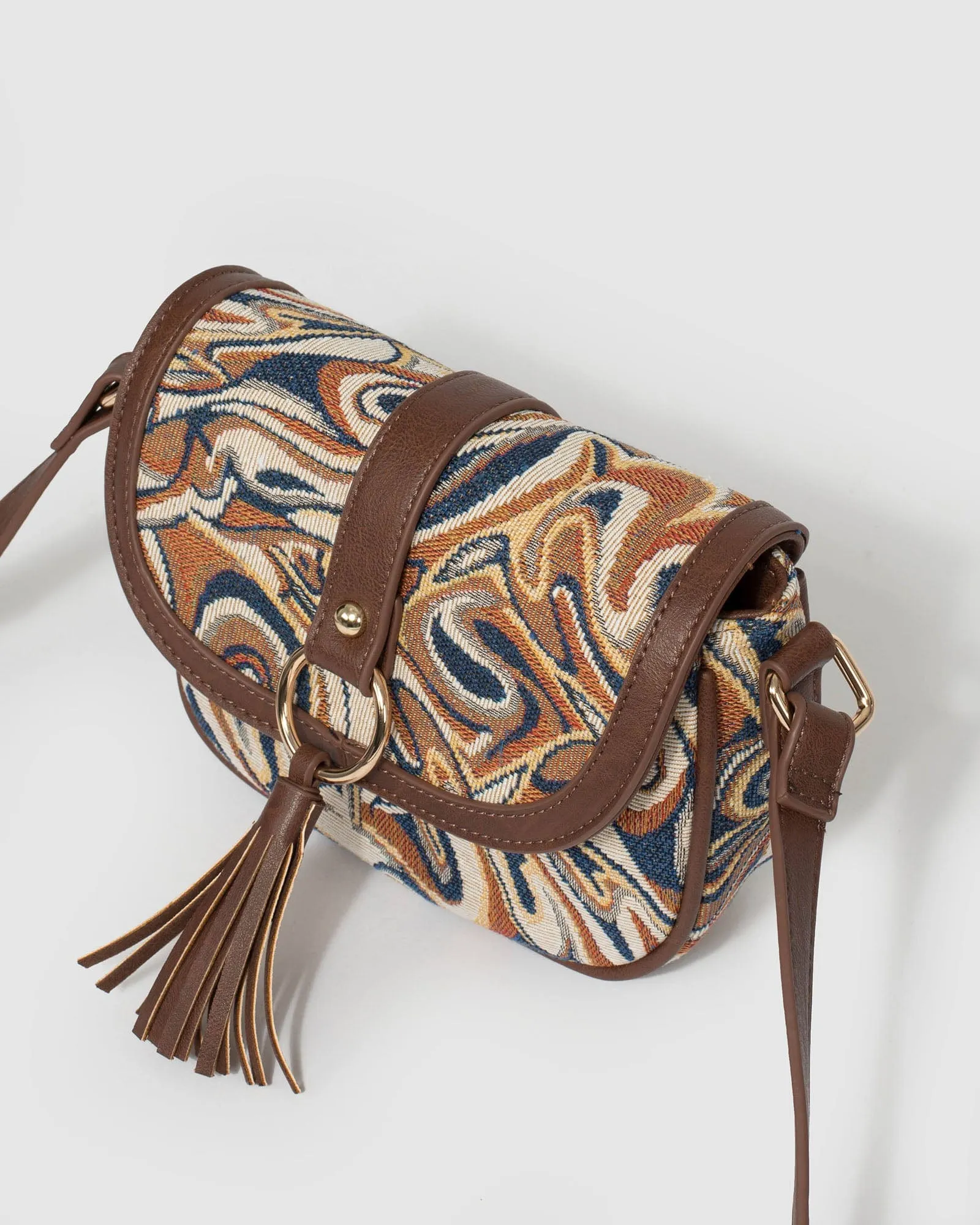Print Chrissy Saddle Bag