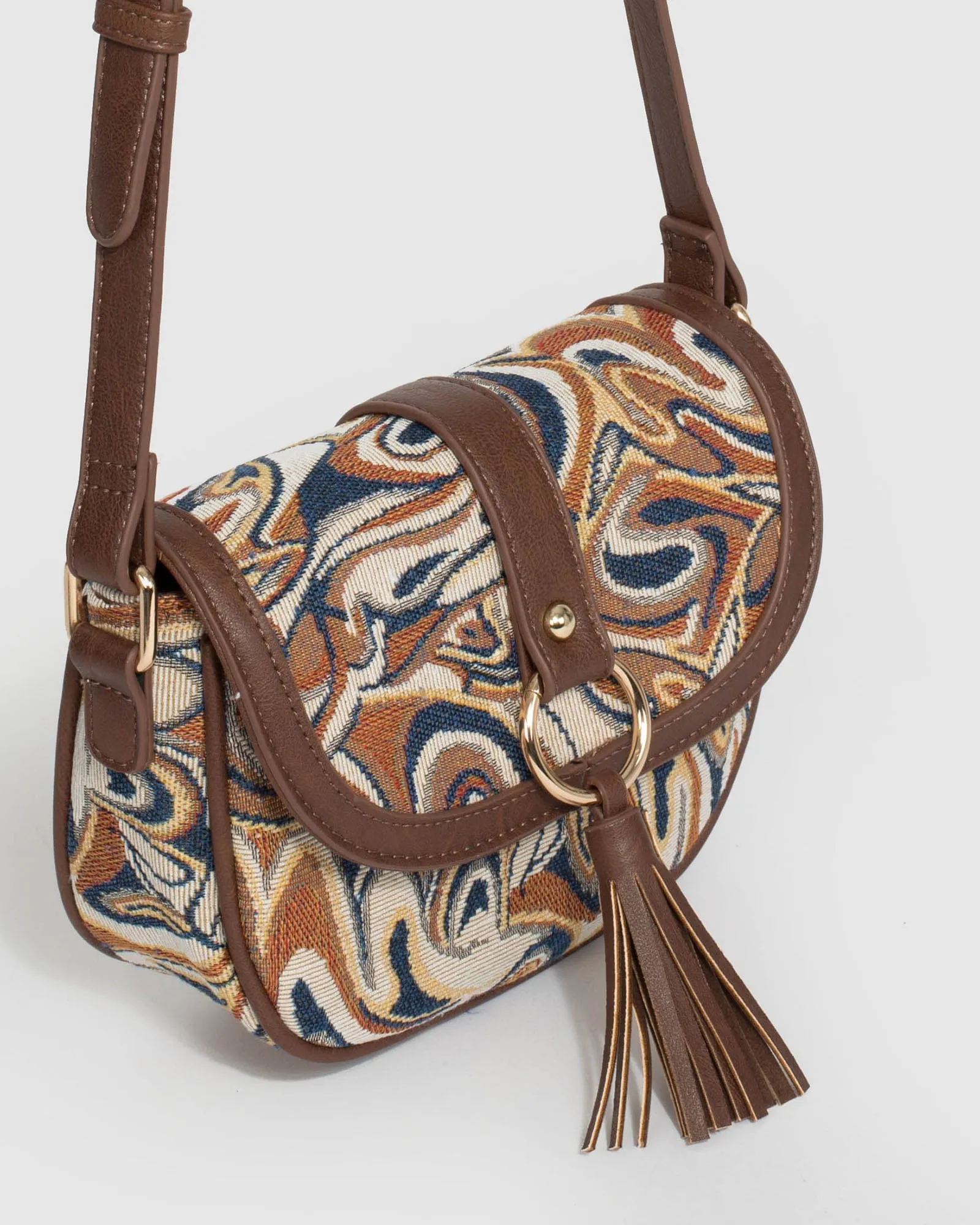 Print Chrissy Saddle Bag