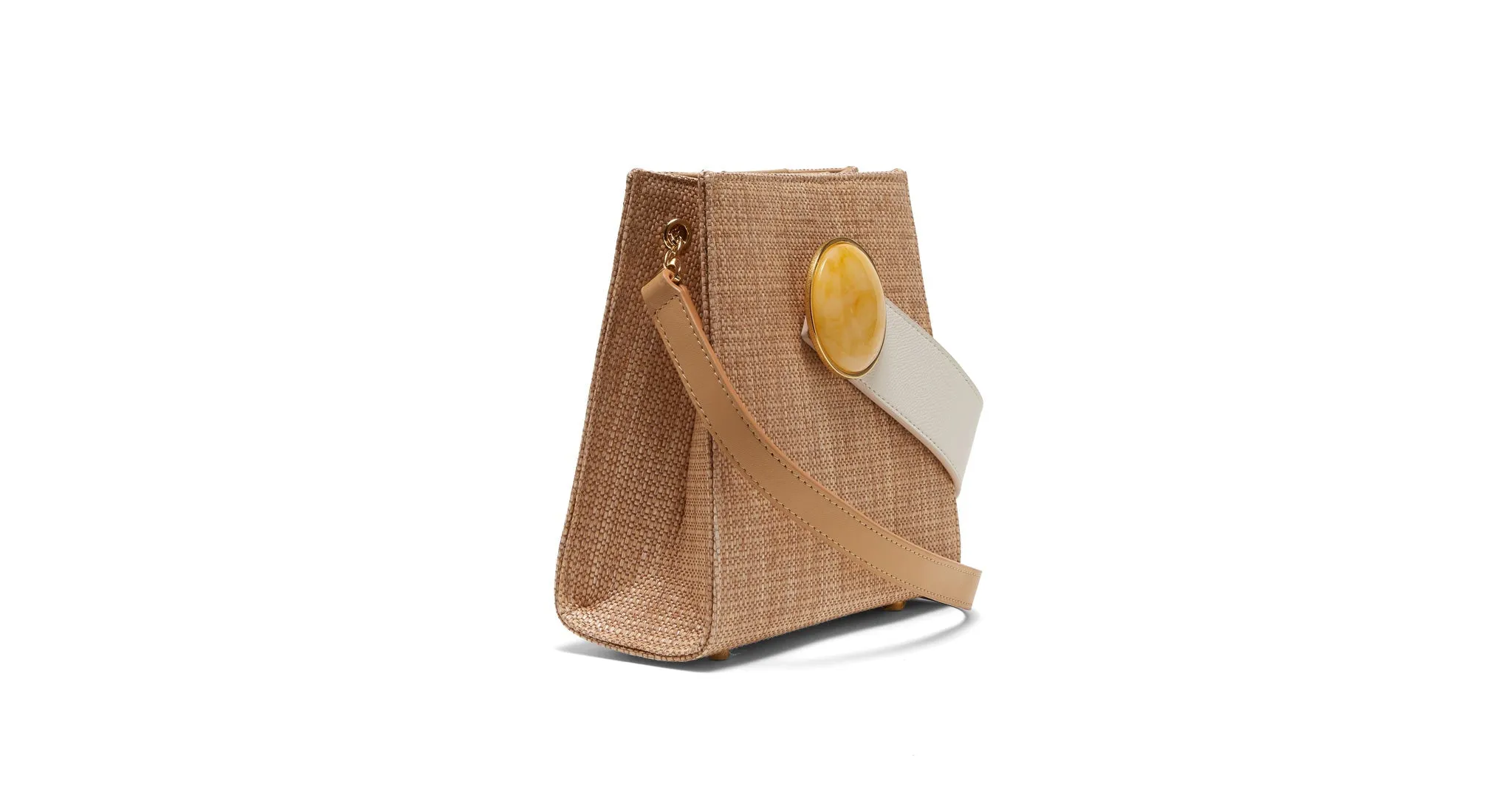 Pronto Purse In Woven Tan