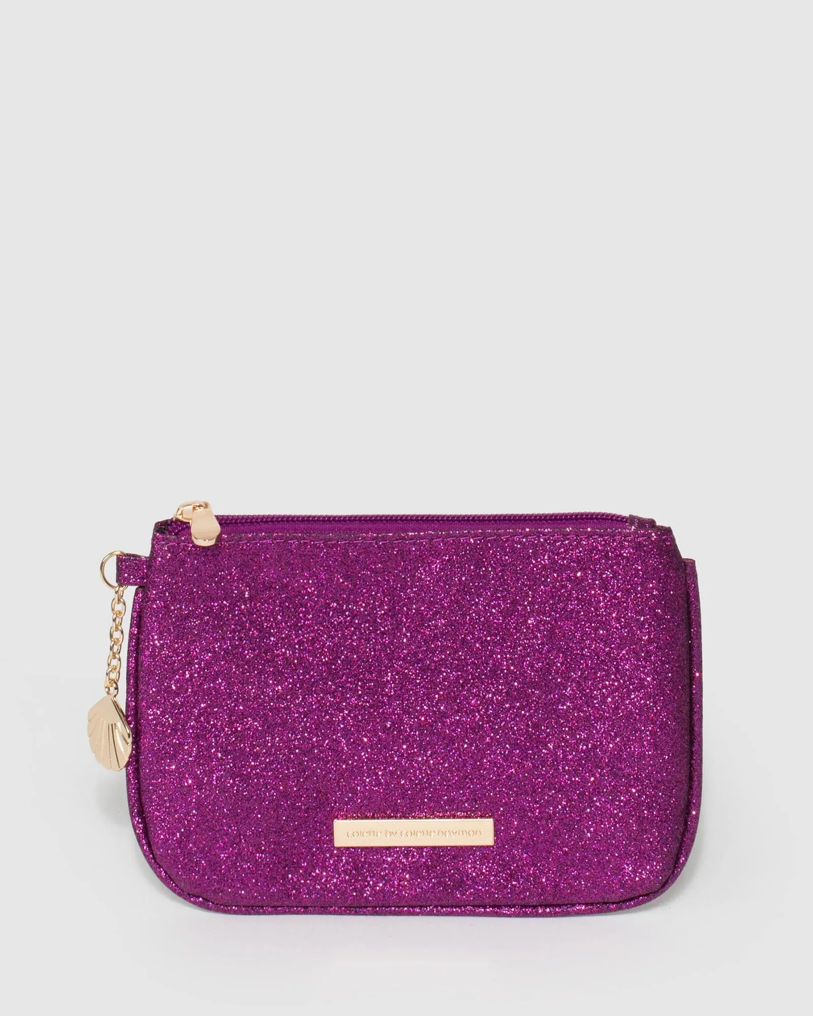 Purple Shell Charm Purse