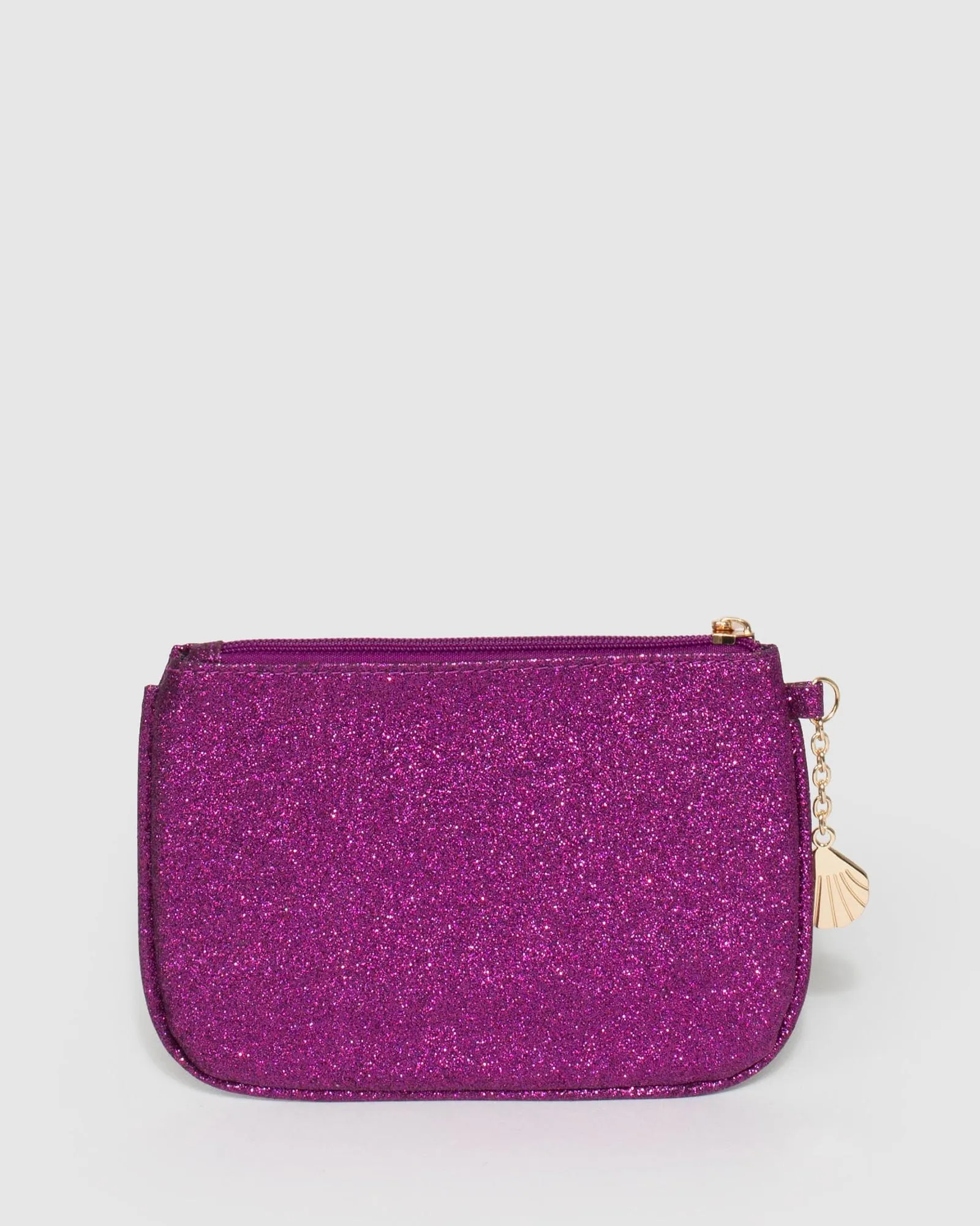 Purple Shell Charm Purse