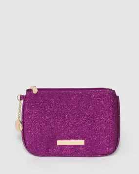 Purple Shell Charm Purse