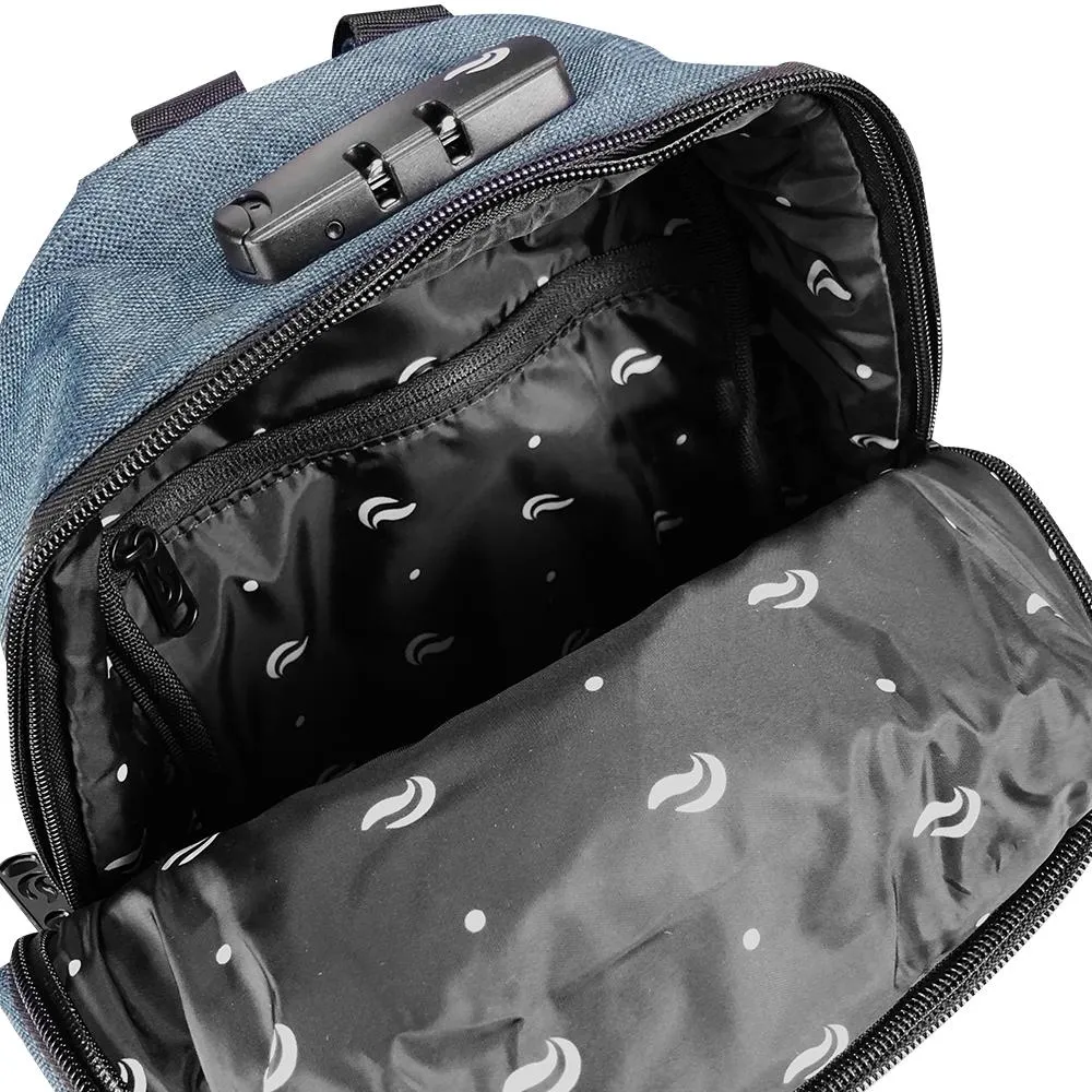 Skunk Smell Proof Combo Lock Mini Backpack