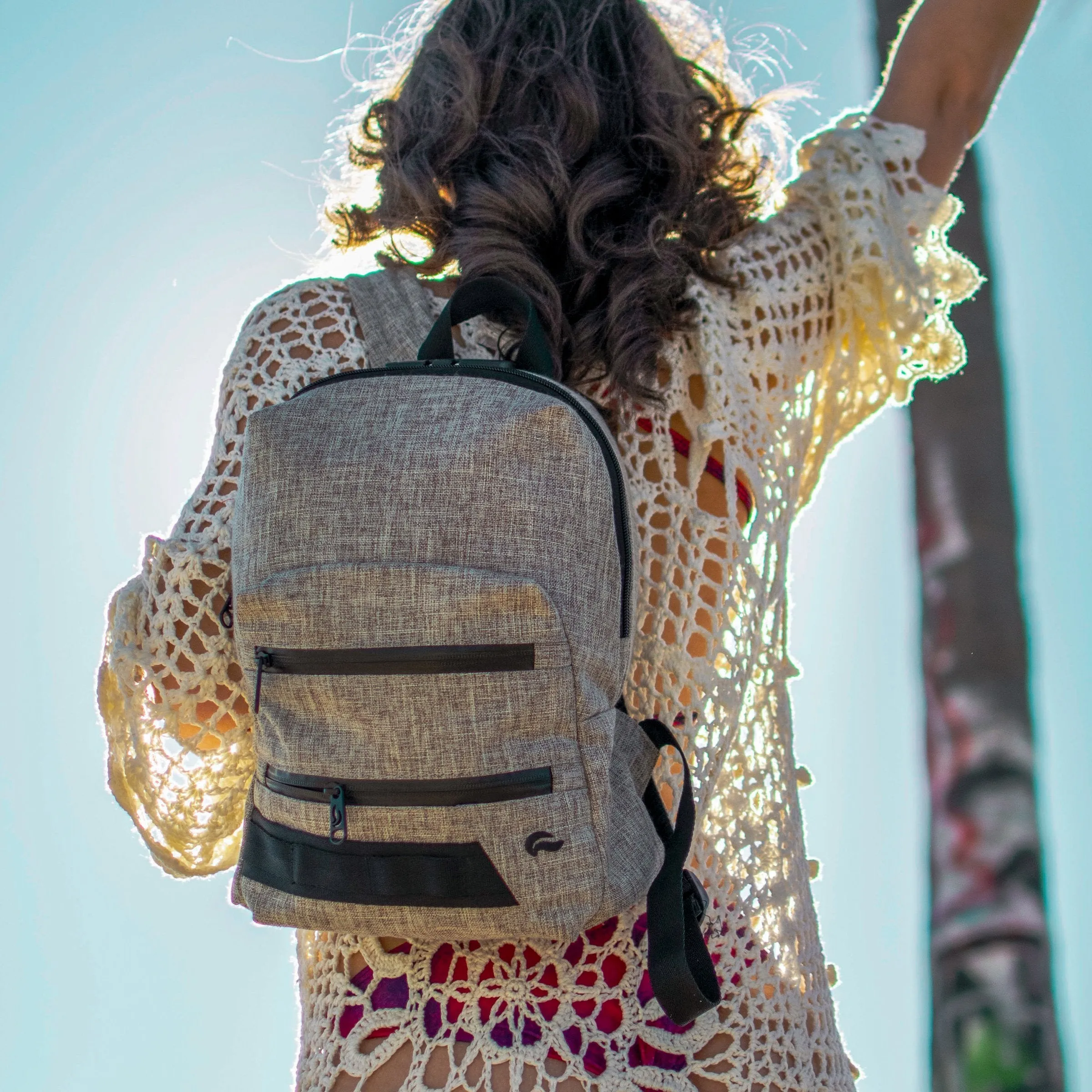 Skunk Smell Proof Combo Lock Mini Backpack
