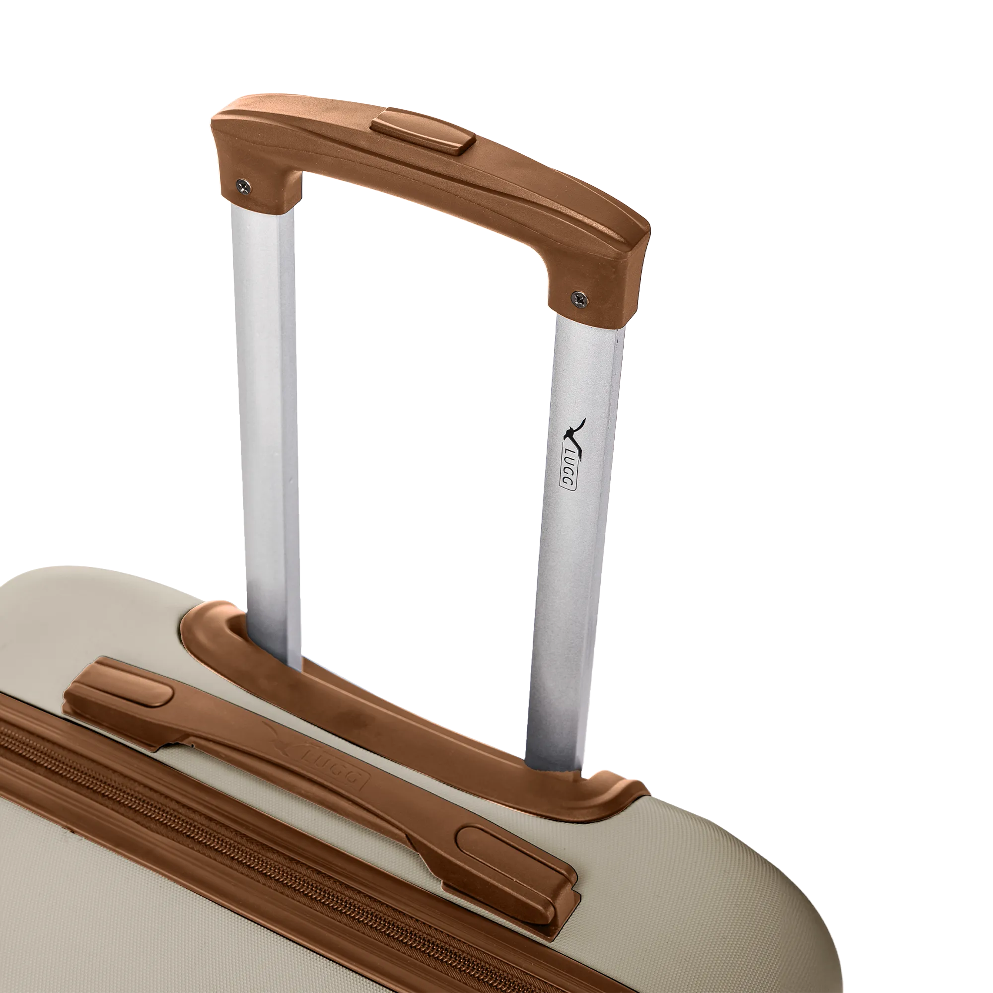 Skywander 20" Cabin Suitcase in Cream & Brown