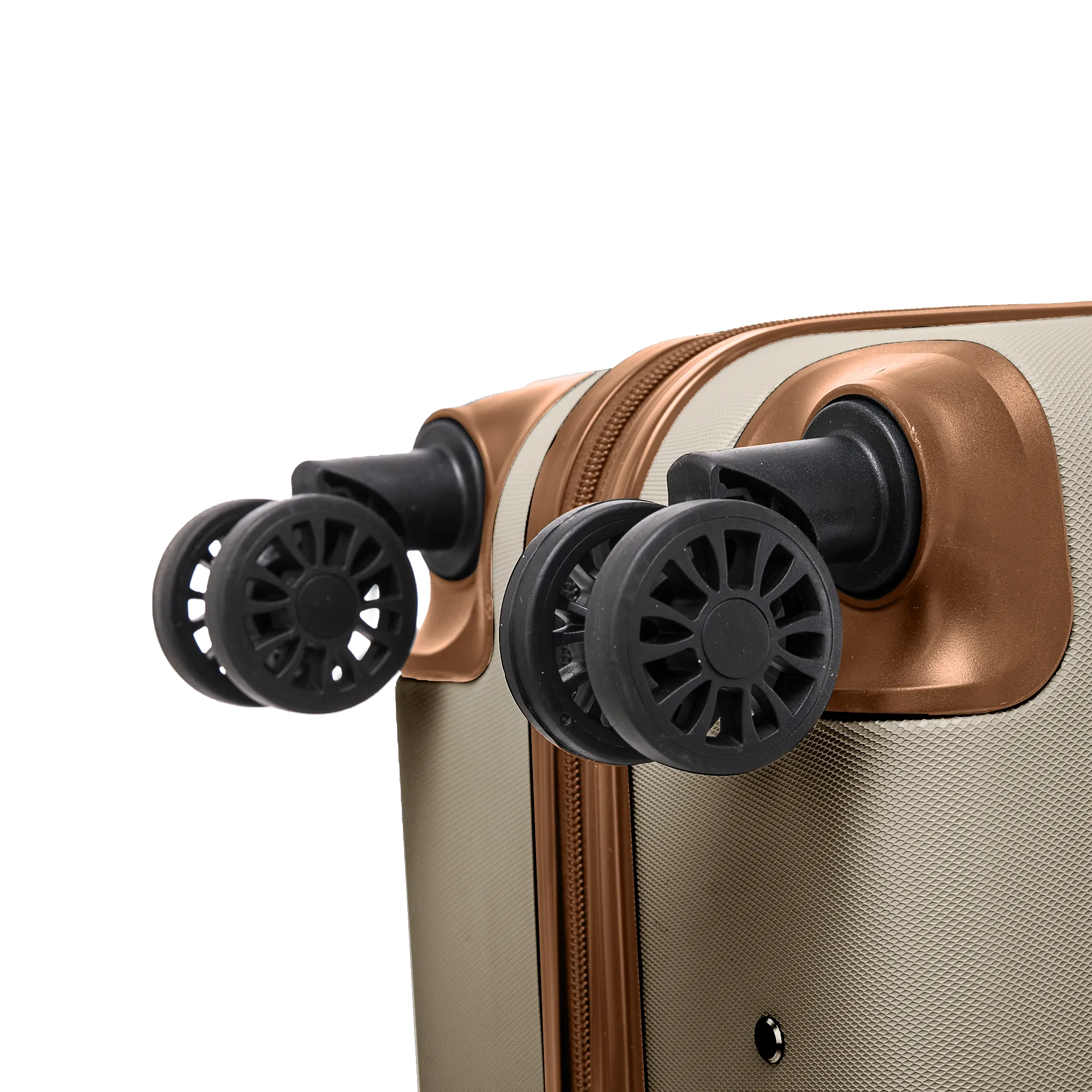 Skywander 20" Cabin Suitcase in Cream & Brown