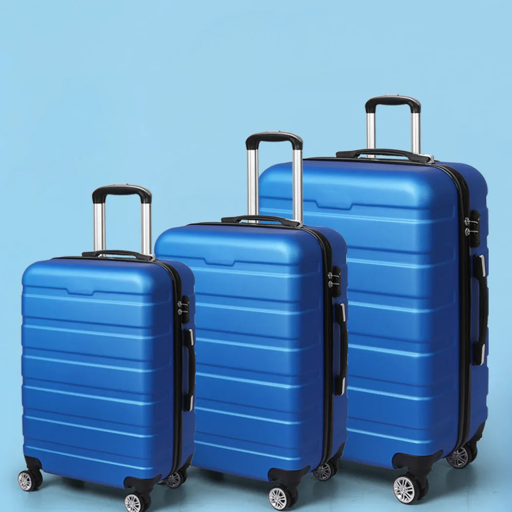 Slimbridge 3PC Luggage sets Suitcase Blue