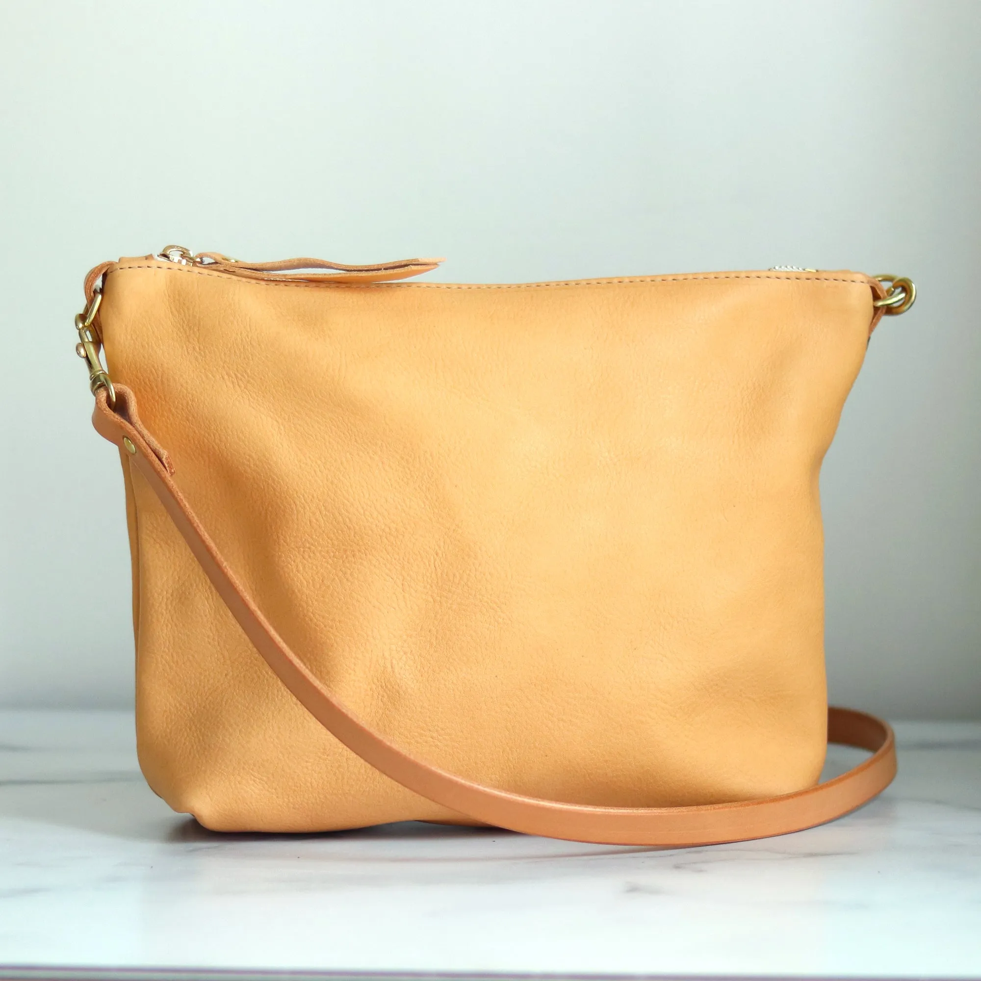 Summer Seconds Sale - Crossbody Bag with Monogram - Beige No. 4