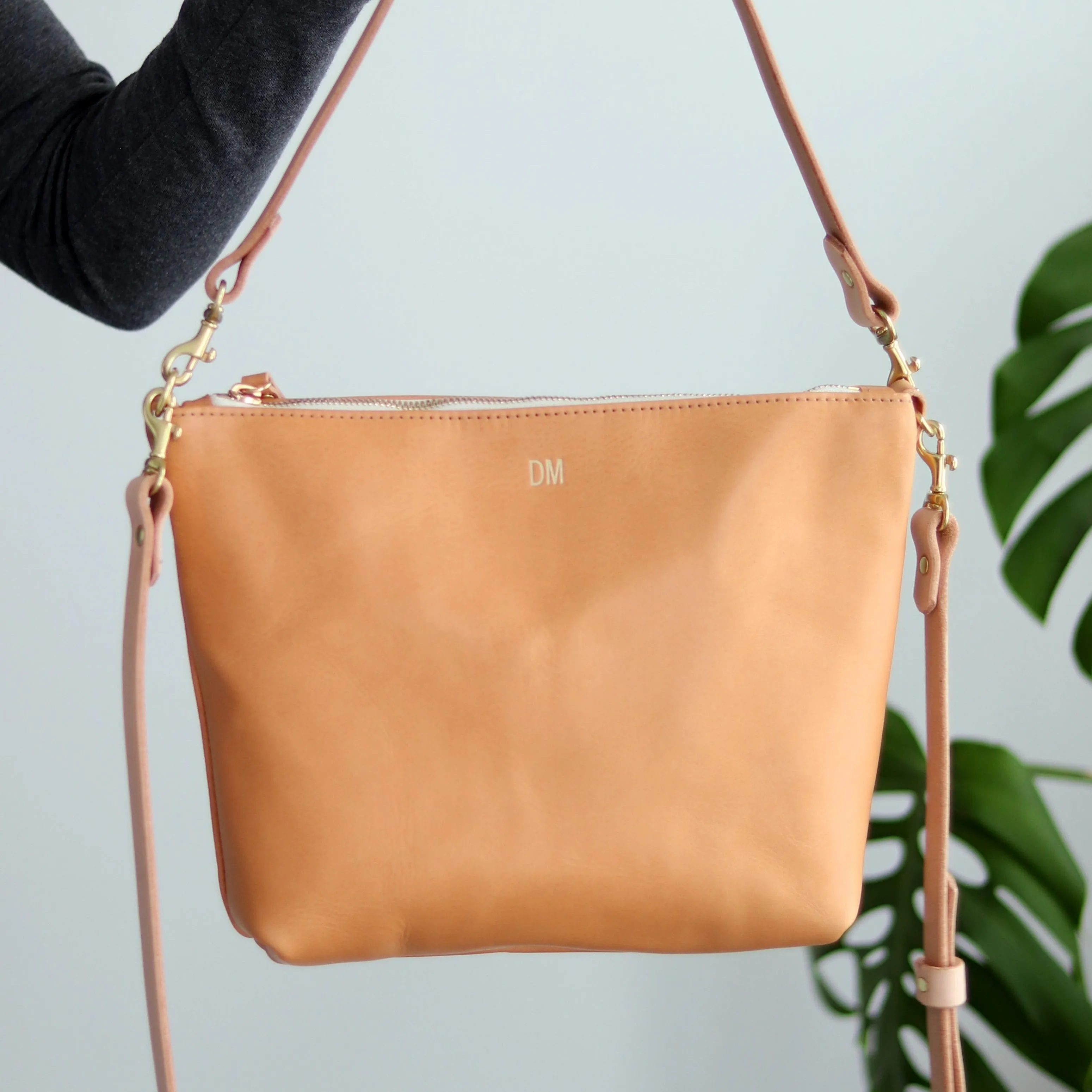 Summer Seconds Sale - Crossbody Bag with Monogram - Beige No. 4