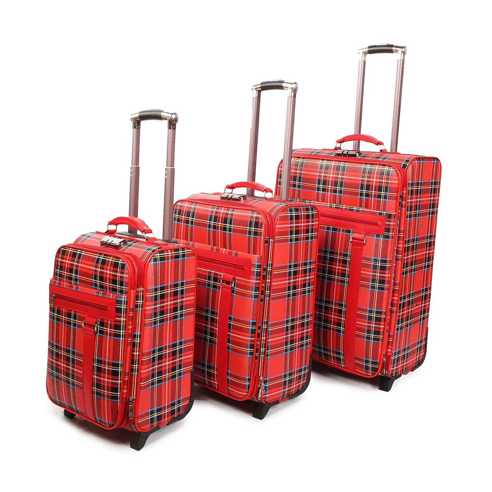 Tartan Luggage Suitcase Bag