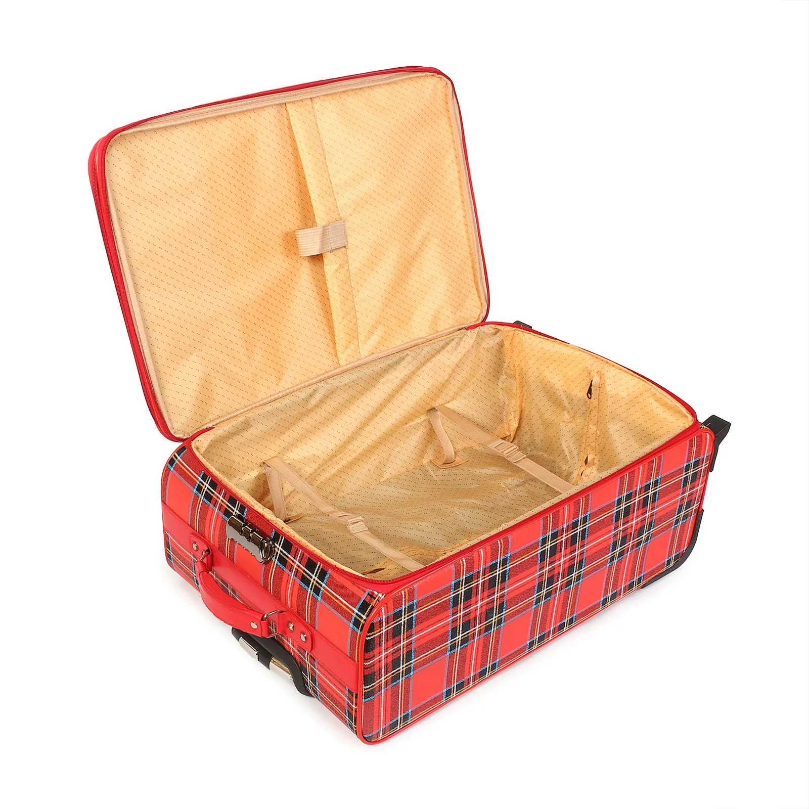 Tartan Luggage Suitcase Bag