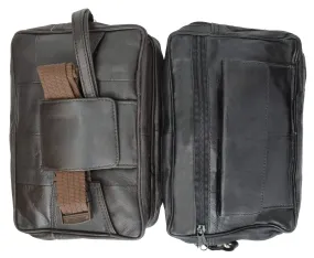 Top Quality Genuine Leather Business Wrist Clutch bag Handbag to Waist bag 119