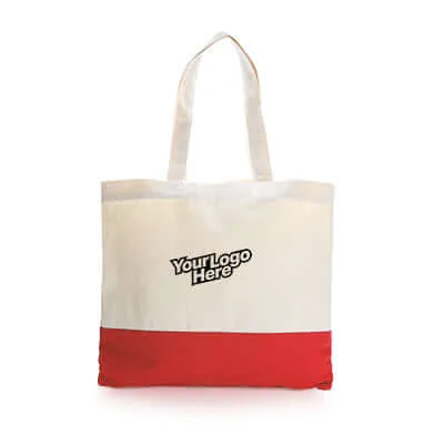 Two Tone Canvas Tote Bag