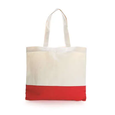 Two Tone Canvas Tote Bag