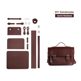 Vegetable Tanned Leather Satchel Crossbody Bag DIY Kits